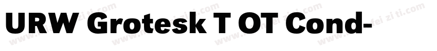 URW Grotesk T OT Cond字体转换